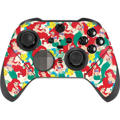 Disney The Little Mermaid Ariel and Flounder Pattern Xbox Elite Wireless Controller Series 2 Skin