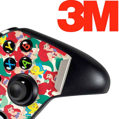 Disney The Little Mermaid Ariel and Flounder Pattern Xbox One Controller Skin