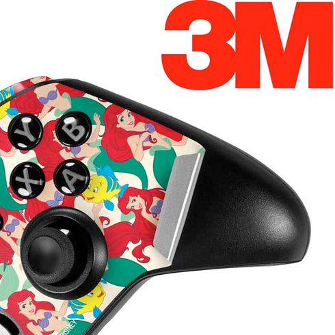 Disney The Little Mermaid Ariel and Flounder Pattern Xbox One Elite Controller Skin