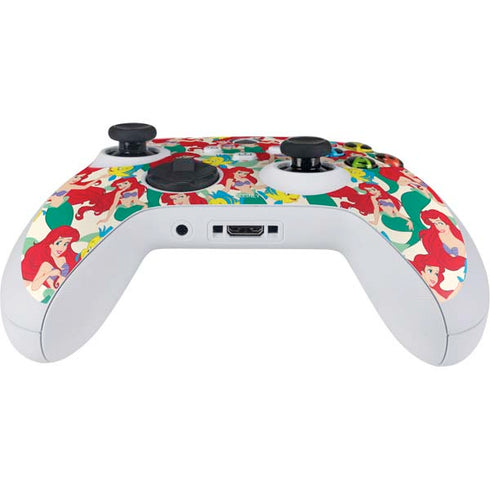 Disney The Little Mermaid Ariel and Flounder Pattern Xbox Series S Controller Skin