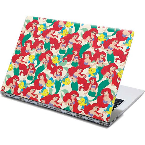 Disney The Little Mermaid Ariel and Flounder Pattern Yoga 910 2-in-1 14in Touch-Screen Skin