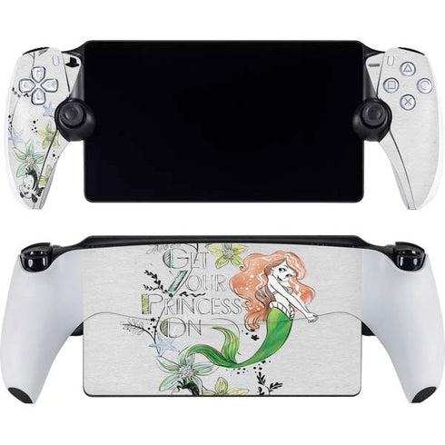 Disney The Little Mermaid Ariel and Flounder Art PlayStation Portal Remote Player Skin