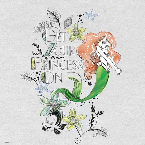 Disney The Little Mermaid Ariel and Flounder Art PS4 Pro Bundle Skin