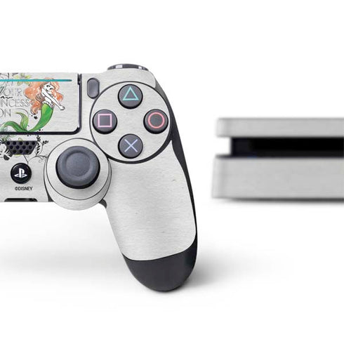 Disney The Little Mermaid Ariel and Flounder Art PS4 Slim Bundle Skin