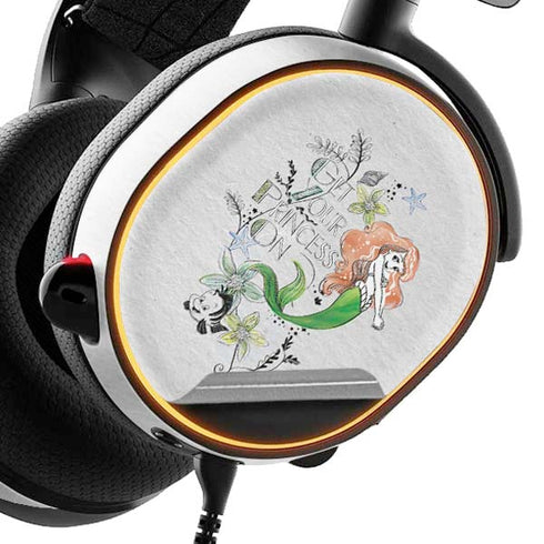 Disney The Little Mermaid Ariel and Flounder Art SteelSeries Arctis 5 Skin