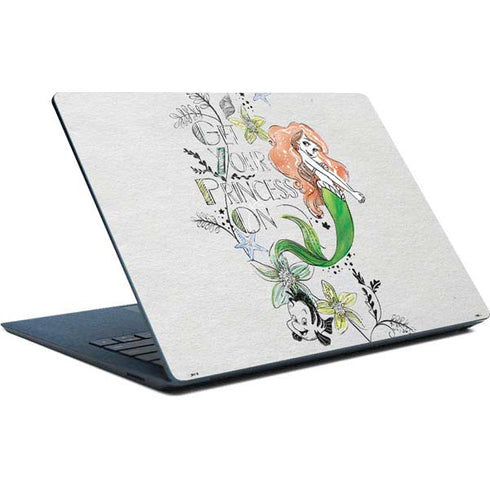 Disney The Little Mermaid Ariel and Flounder Art Surface Laptop Skin