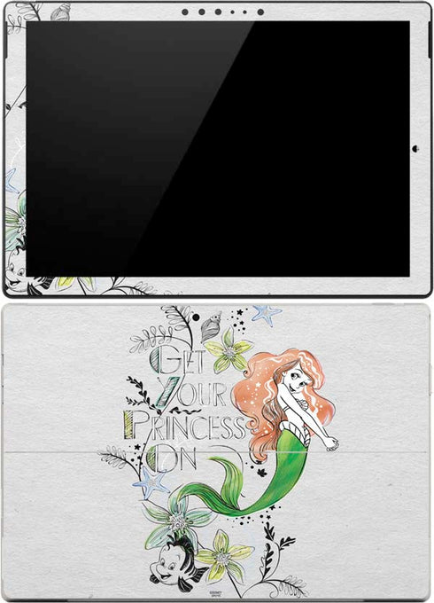 Disney The Little Mermaid Ariel and Flounder Art Surface Pro 4 Skin