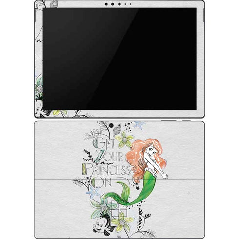 Disney The Little Mermaid Ariel and Flounder Art Surface Pro 6 Skin