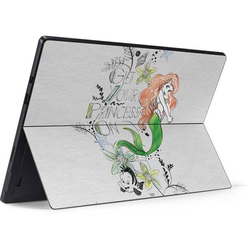 Disney The Little Mermaid Ariel and Flounder Art Surface Pro 7 Skin