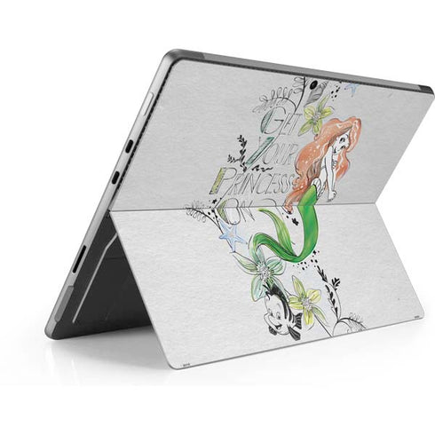 Disney The Little Mermaid Ariel and Flounder Art Surface Pro 8 Skin