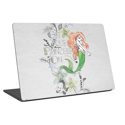 Disney The Little Mermaid Ariel and Flounder Art Universal Laptop 11in (8.8 x 6.2in) Skin