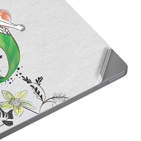 Disney The Little Mermaid Ariel and Flounder Art Universal Laptop 12in (9.8 x 6.8in) Skin