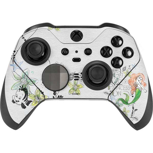 Disney The Little Mermaid Ariel and Flounder Art Xbox Elite Wireless Controller Series 2 Skin