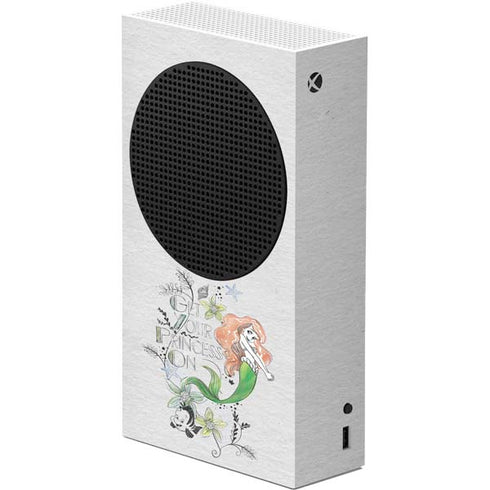 Disney The Little Mermaid Ariel and Flounder Art Xbox Series S Console Skin