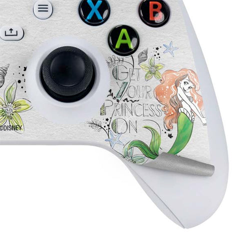 Disney The Little Mermaid Ariel and Flounder Art Xbox Series S Controller Skin
