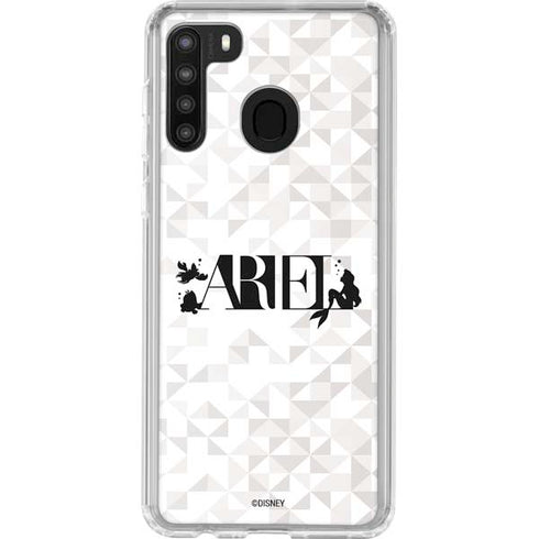 Disney Princess Ariel Chromatic Galaxy A21 Clear Case