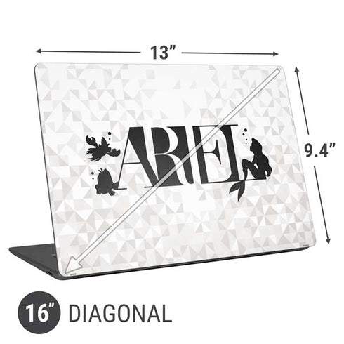 Disney Princess Ariel Chromatic Universal Laptop 16in (13 x 9.4in) Skin