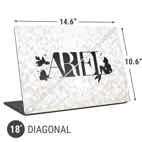 Disney Princess Ariel Chromatic Universal Laptop 18in (14.6 x 10.6in) Skin