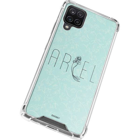 Disney The Little Mermaid Ariel Daydreamer Art Galaxy A12 Clear Case