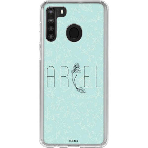 Disney The Little Mermaid Ariel Daydreamer Art Galaxy A21 Clear Case