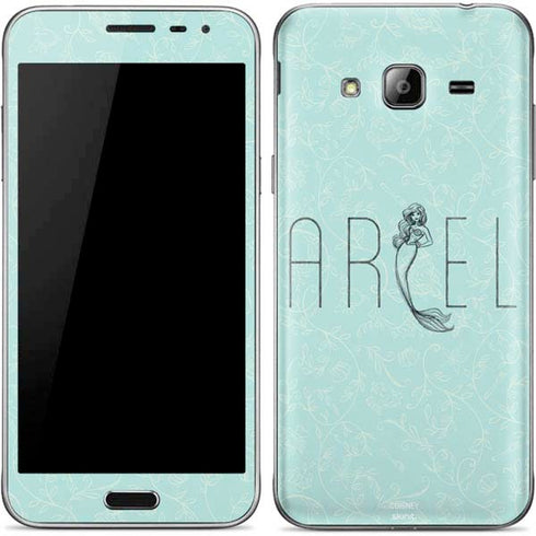 Disney The Little Mermaid Ariel Daydreamer Art Galaxy J3 Skin