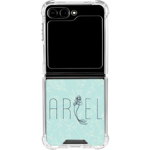 Disney The Little Mermaid Ariel Daydreamer Art Galaxy Z Flip5 5G Clear Case