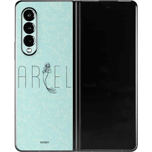 Disney The Little Mermaid Ariel Daydreamer Art Galaxy Z Fold3 5G Skin