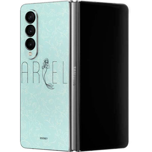 Disney The Little Mermaid Ariel Daydreamer Art Galaxy Z Fold4 5G Skin