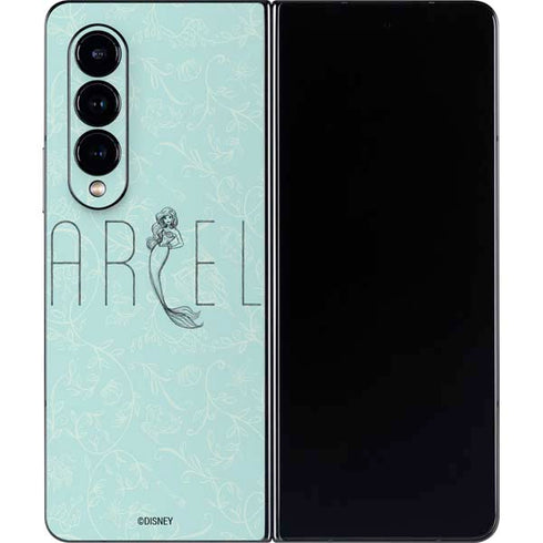 Disney The Little Mermaid Ariel Daydreamer Art Galaxy Z Fold4 5G Skin