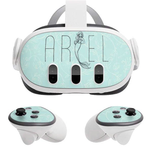 Disney The Little Mermaid Ariel Daydreamer Art Meta Quest 3 Skin