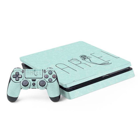 Disney The Little Mermaid Ariel Daydreamer Art PS4 Slim Bundle Skin