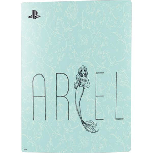 Disney The Little Mermaid Ariel Daydreamer Art PS5 Digital Edition Console Skin