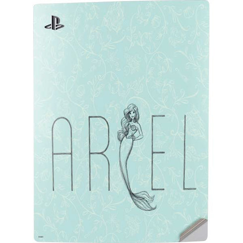 Disney The Little Mermaid Ariel Daydreamer Art PS5 Digital Edition Console Skin