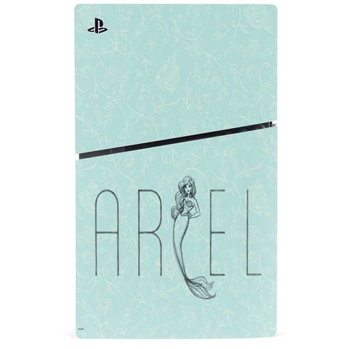 Disney The Little Mermaid Ariel Daydreamer Art PS5 Slim Disk Console Skin