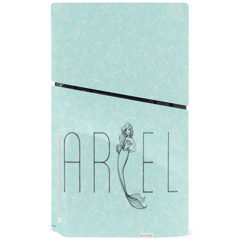 Disney The Little Mermaid Ariel Daydreamer Art PS5 Slim Disk Console Skin