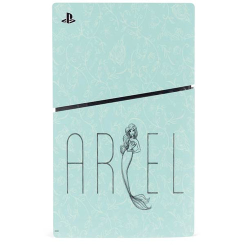 Disney The Little Mermaid Ariel Daydreamer Art PS5 Slim Digital Edition Bundle Skin