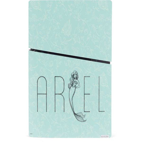Disney The Little Mermaid Ariel Daydreamer Art PS5 Slim Digital Edition Bundle Skin
