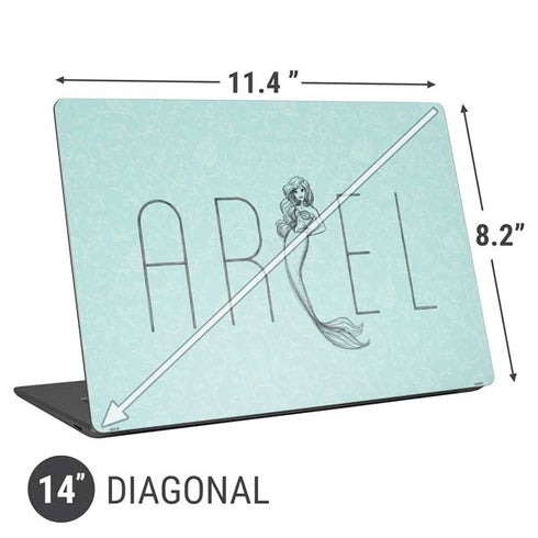 Disney The Little Mermaid Ariel Daydreamer Art Universal Laptop 14in (11.4 x 8.2in) Skin