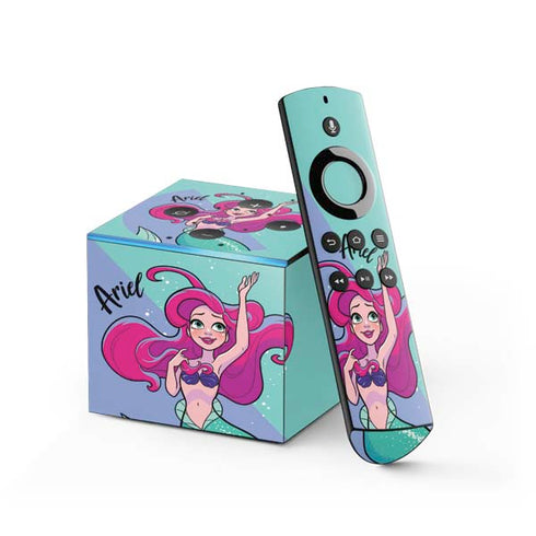 Disney Princess Ariel Art Fire TV Cube Skin