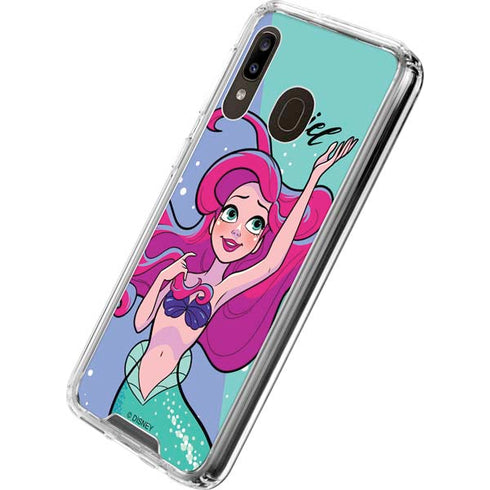 Disney Princess Ariel Art Galaxy A30 Clear Case