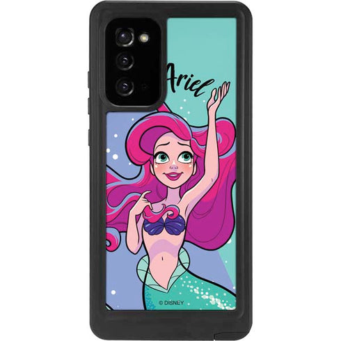 Disney Princess Ariel Art Galaxy Note20 5G Waterproof Case