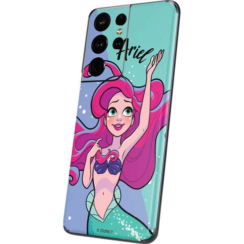 Disney Princess Ariel Art Galaxy S21 Ultra 5G Skin