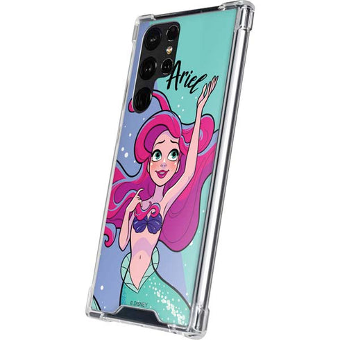 Disney Princess Ariel Art Galaxy S22 Ultra Clear Case