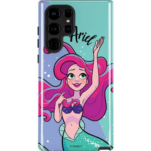 Disney Princess Ariel Art Galaxy S22 Ultra Pro Case