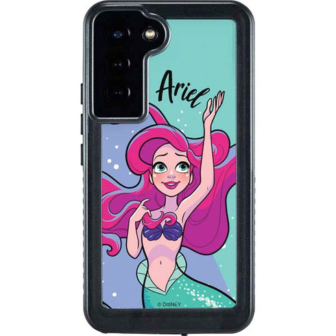 Disney Princess Ariel Art Galaxy S23 Plus Waterproof Case