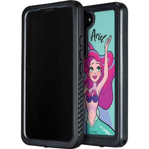 Disney Princess Ariel Art Galaxy S23 Plus Waterproof Case