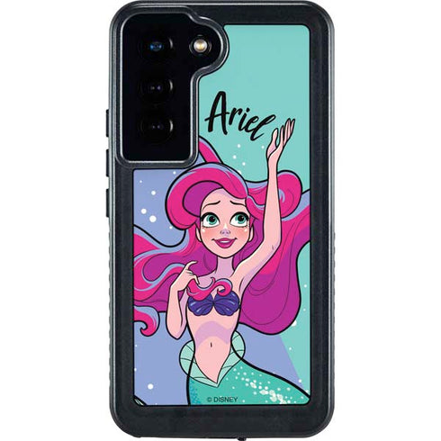 Disney Princess Ariel Art Galaxy S23 Waterproof Case