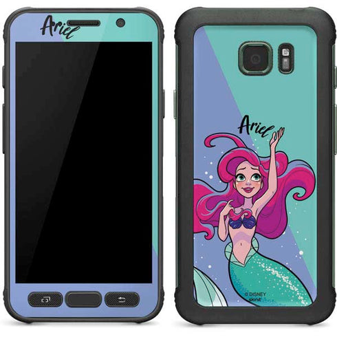 Disney Princess Ariel Art Galaxy S7 Active Skin