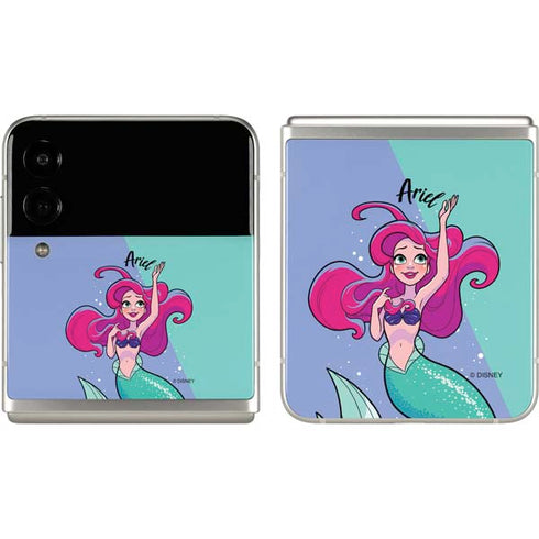 Disney Princess Ariel Art Galaxy Z Flip3 5G Skin