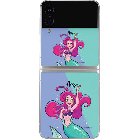 Disney Princess Ariel Art Galaxy Z Flip3 5G Skin